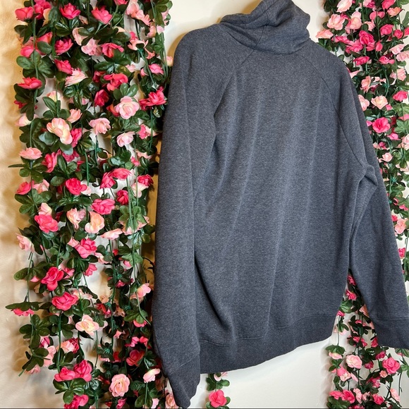 H&M Gray ‘Don’t get it twisted’ Shawl Neck Hoodie Mens Medium Sweatshirt Casual - Picture 7 of 8